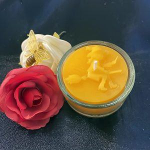 Teelicht 3D-Hexe mit Glas [033mG]