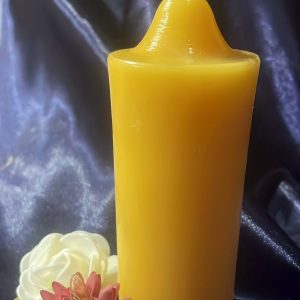 Stumpenkerze mit Spitze [053]