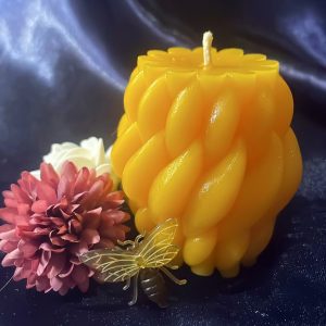 Kugelkerze geflochten klein [77]